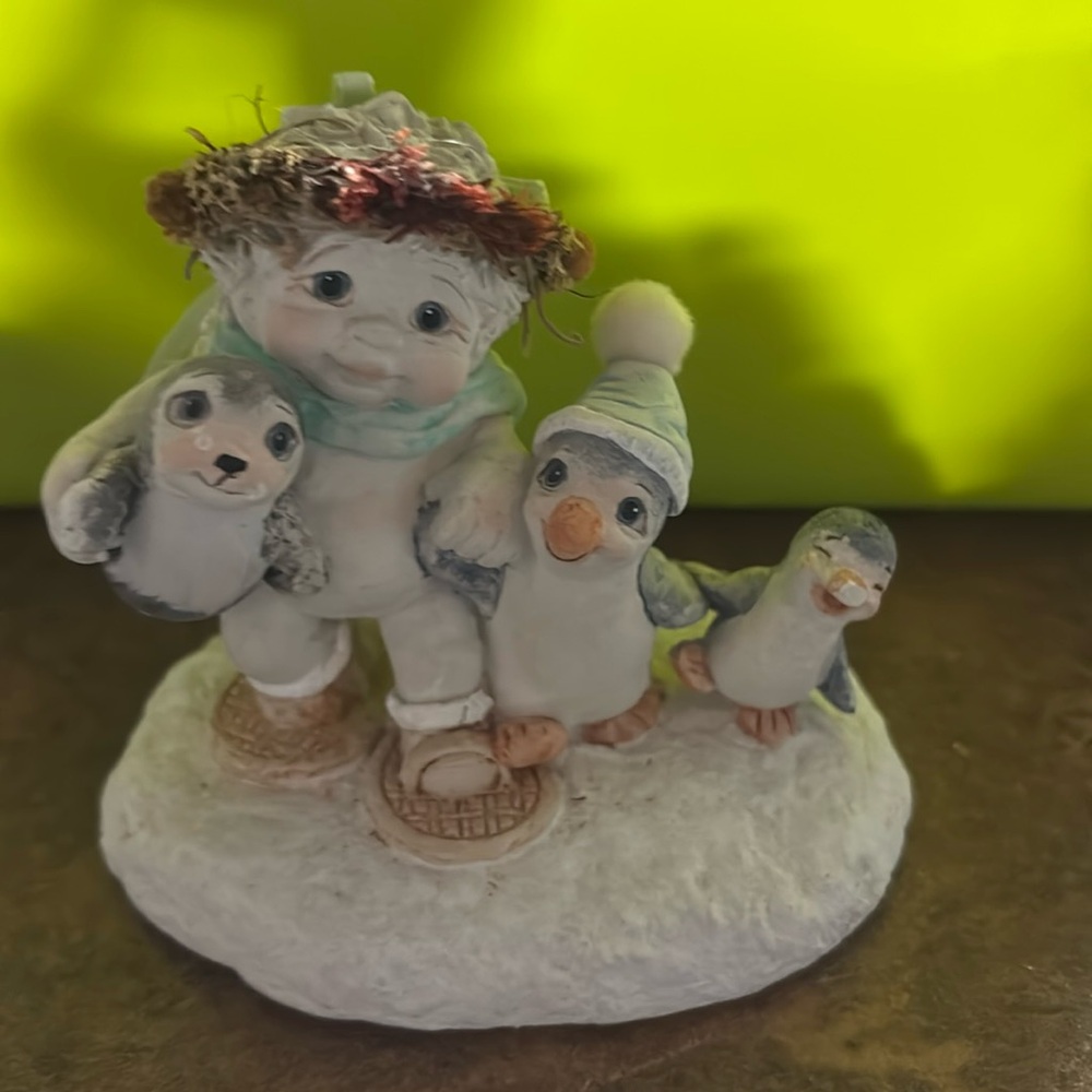 Dreamsicle “Snowbound” angel baby collectable penguin gift